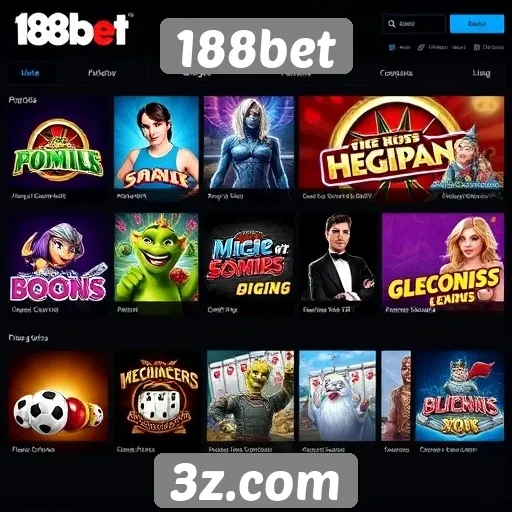 188bet oferece diversidade em jogos de cassino