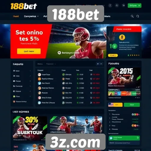 Interface do usuário do site 188bet e sua facilidade de navegação